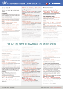 kubectl cheatsheet